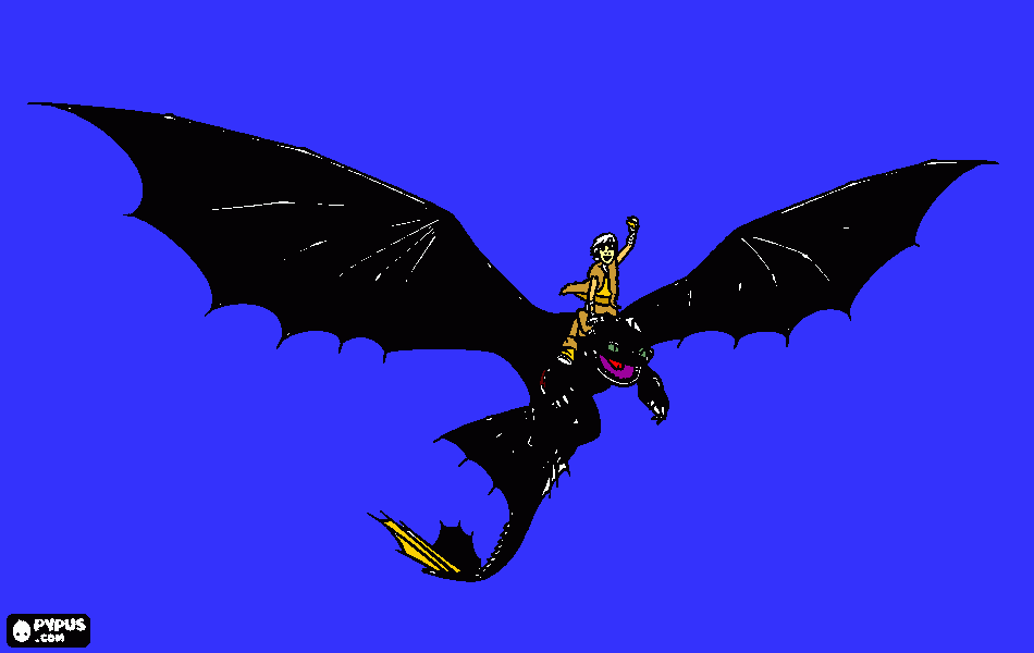 criando seu dragão para colorir e imprimir