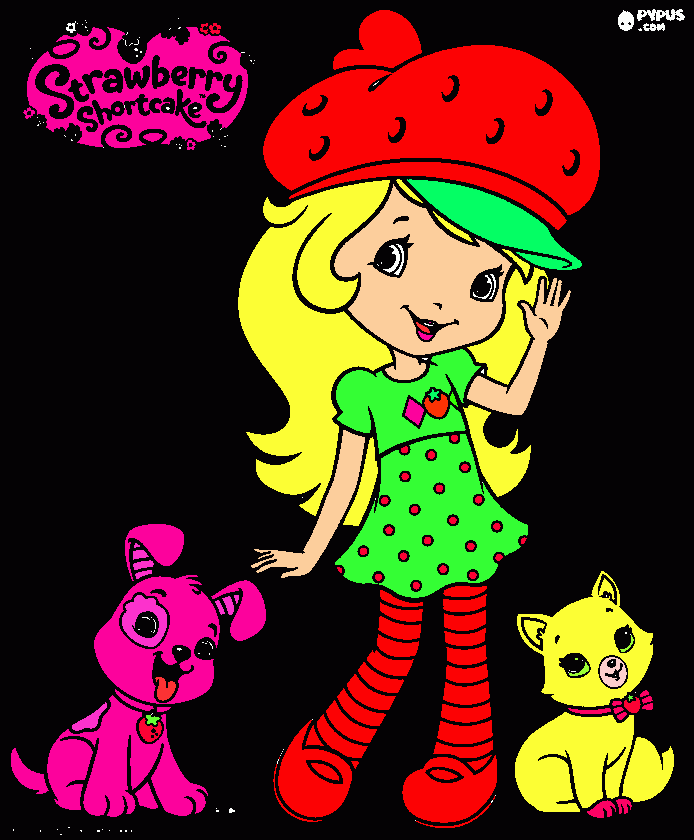 da moranguinho para colorir e imprimir