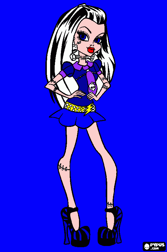 da moster high  para colorir e imprimir