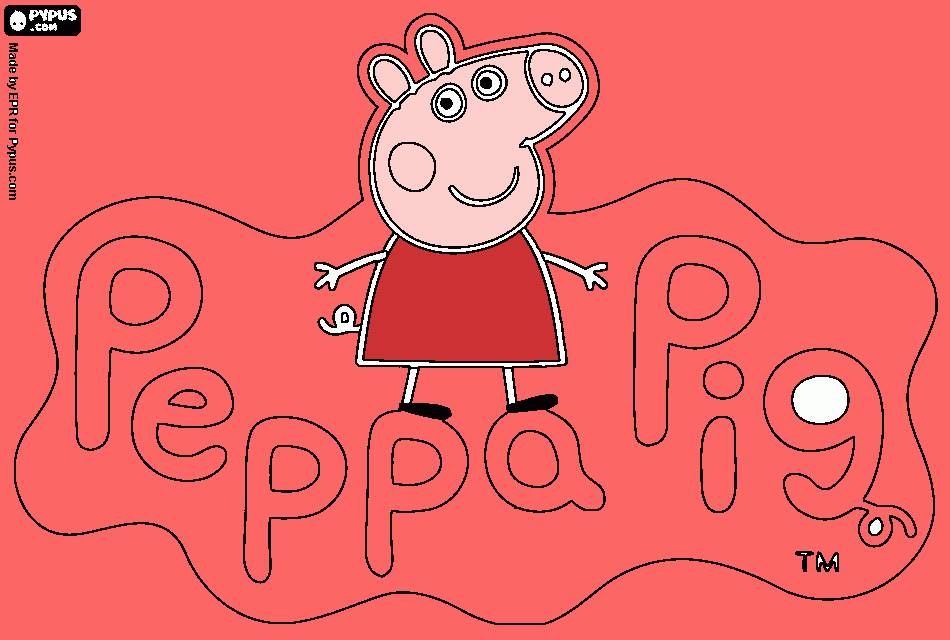 da peppa para colorir e imprimir