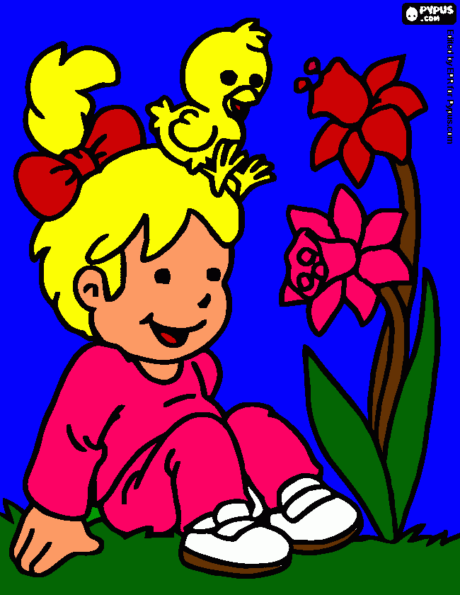 da primavera para colorir e imprimir