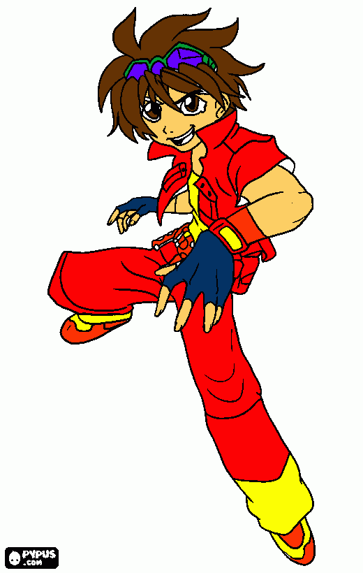 dan kuso  para colorir e imprimir