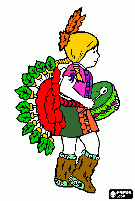 dança africana para colorir e imprimir