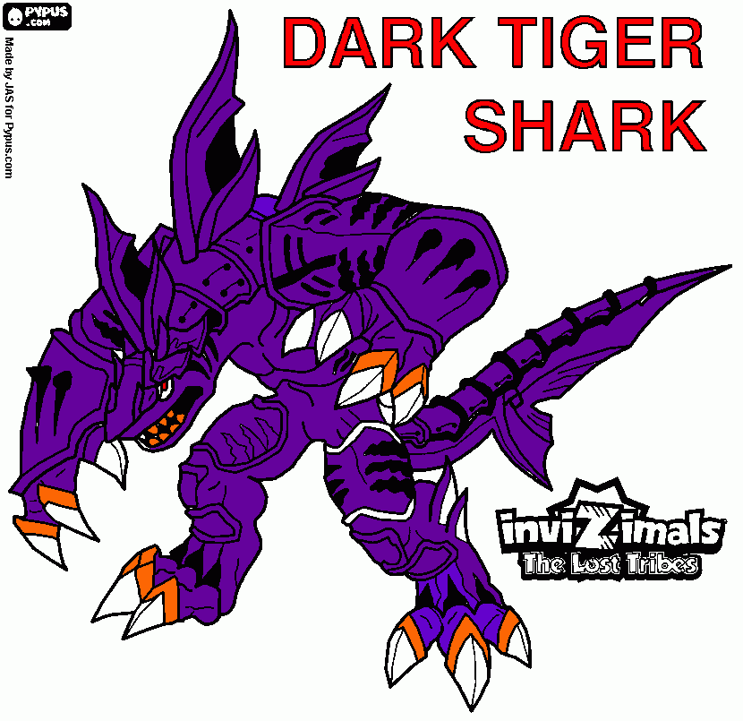 Dark Tigershark para colorir e imprimir