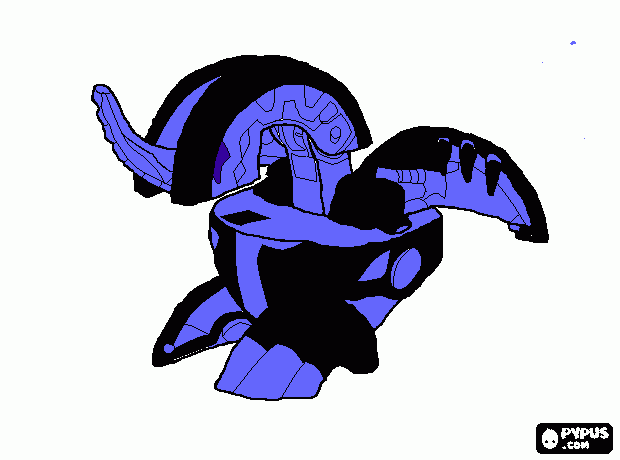 Darkus Bakugan Dragonoid para colorir e imprimir