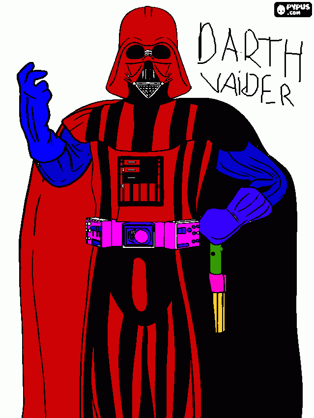 darth flamengo para colorir e imprimir