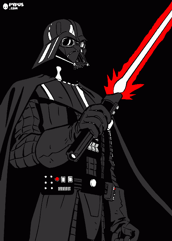darth vader para colorir e imprimir