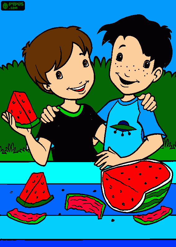 davi e murillo  para colorir e imprimir