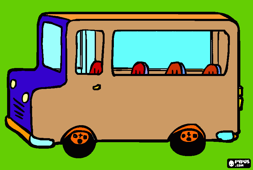 DAVI ONIBUS para colorir e imprimir