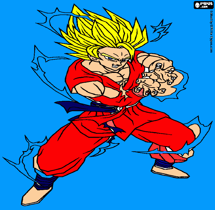 dbz para colorir e imprimir