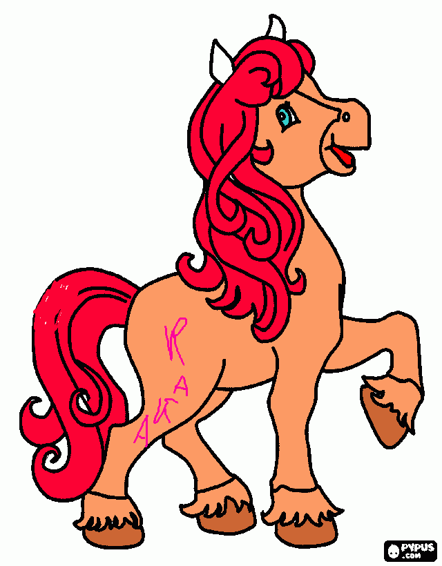 de um cavala para colorir e imprimir