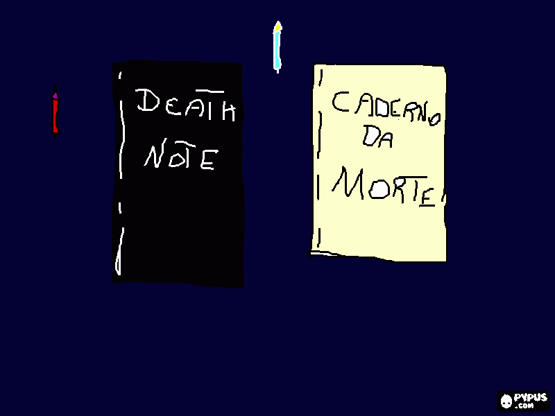 death note para colorir e imprimir