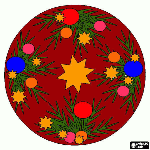 decoraçao de natal para colorir e imprimir