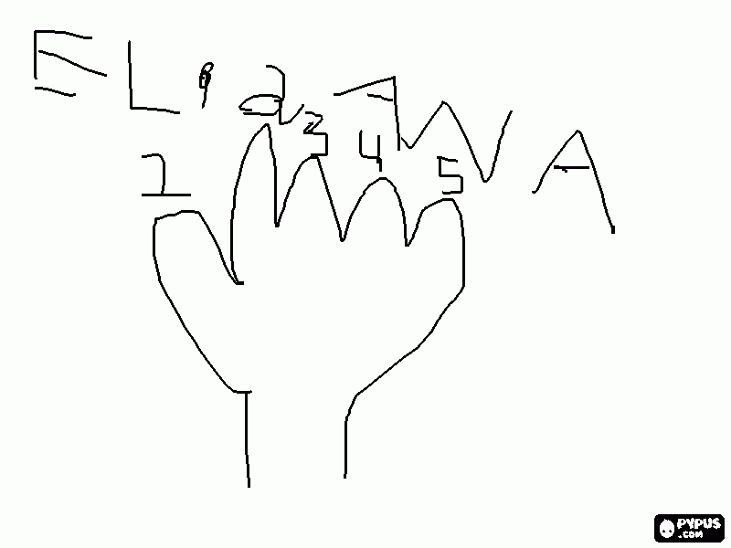 DEDINHOS-ELIANA para colorir e imprimir