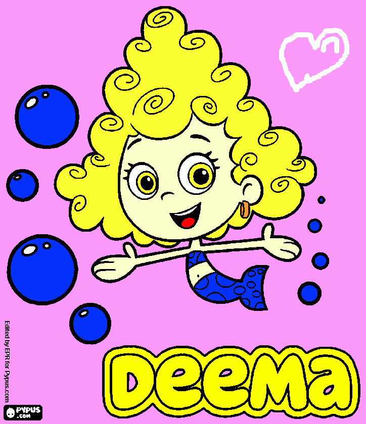 DeeMa para colorir e imprimir
