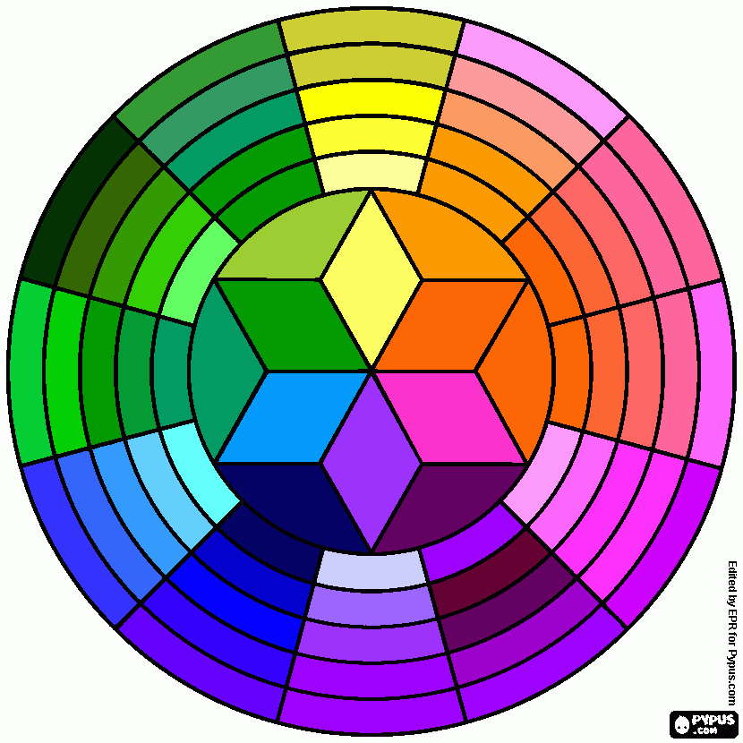 degrade de cores para colorir e imprimir