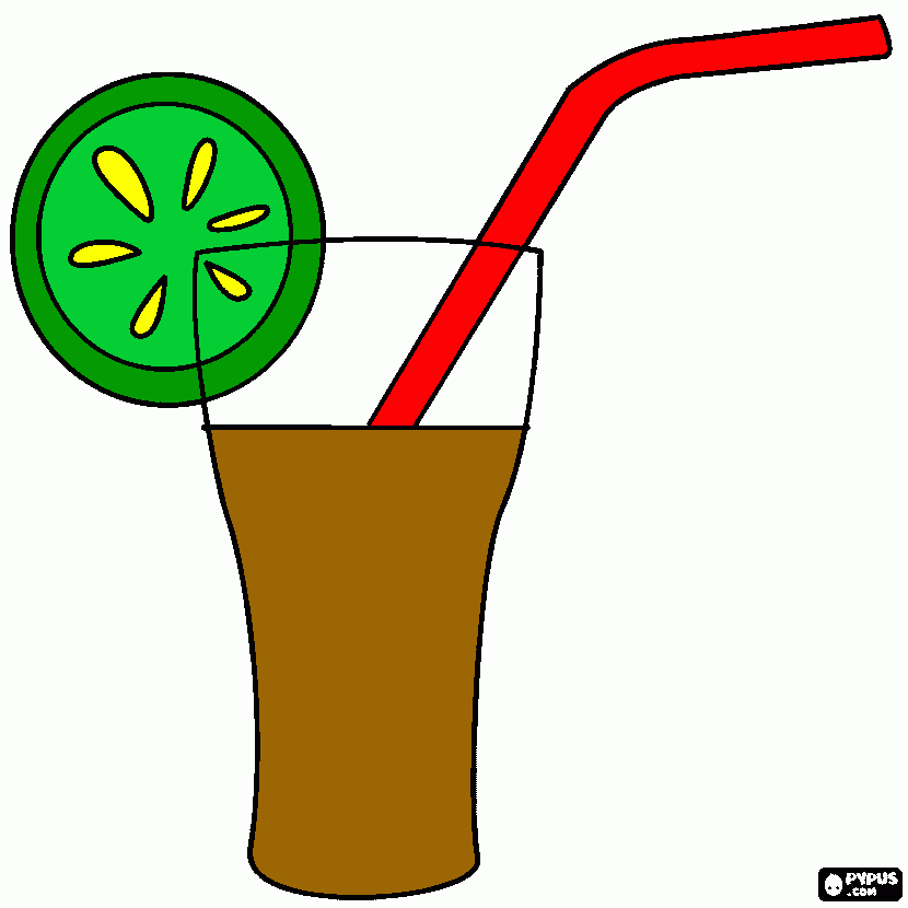 delicia de coca cola para colorir e imprimir