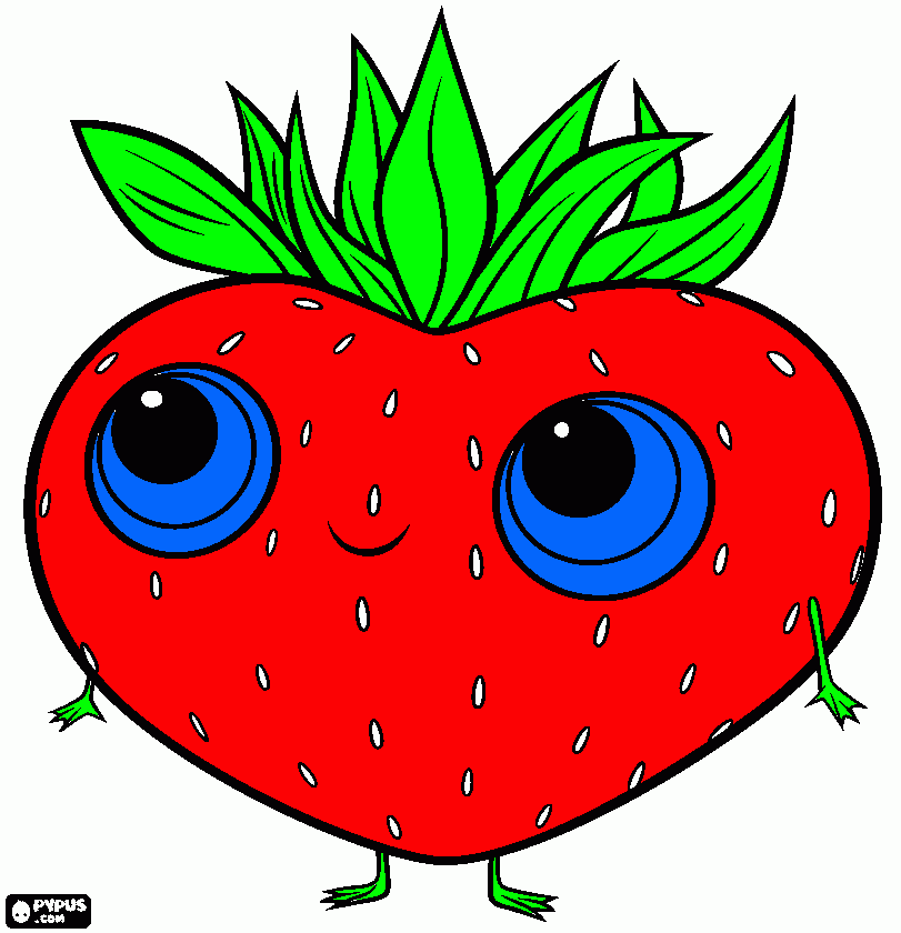 desenho    do     moranguinho      bayy para colorir e imprimir