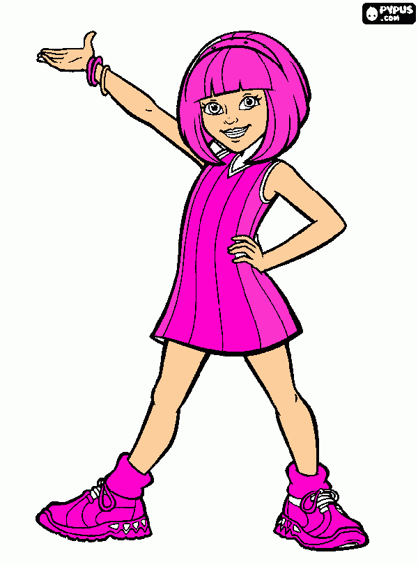 desenho Anna Luiza para colorir e imprimir