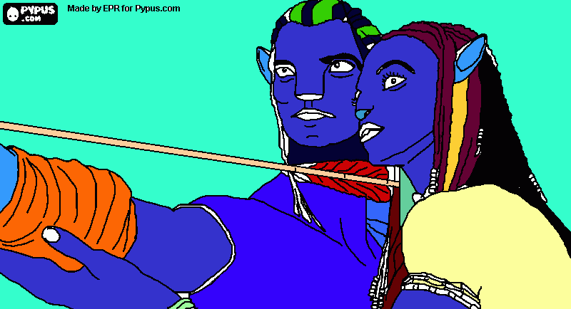 desenho Avatar para colorir e imprimir