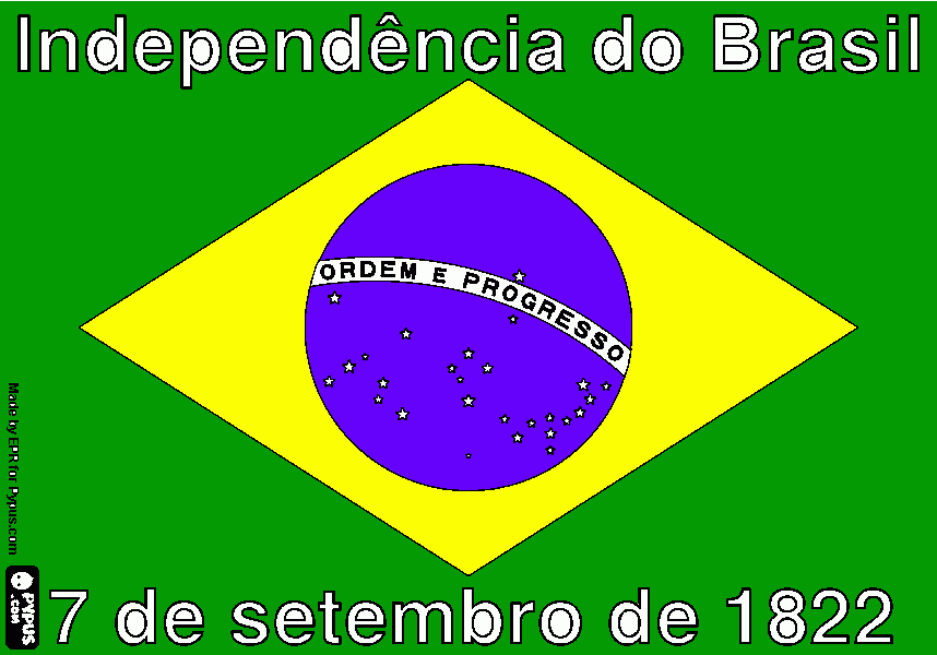 DESENHO BANDEIRA DO BRASIL para colorir e imprimir