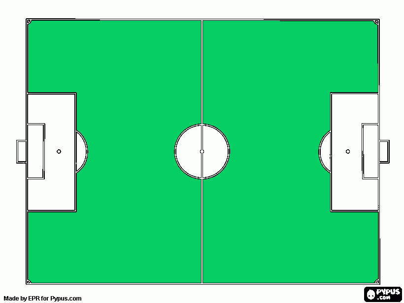 desenho campo de futebol para colorir e imprimir