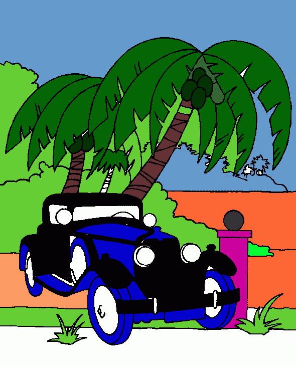 desenho carro lindo para colorir e imprimir