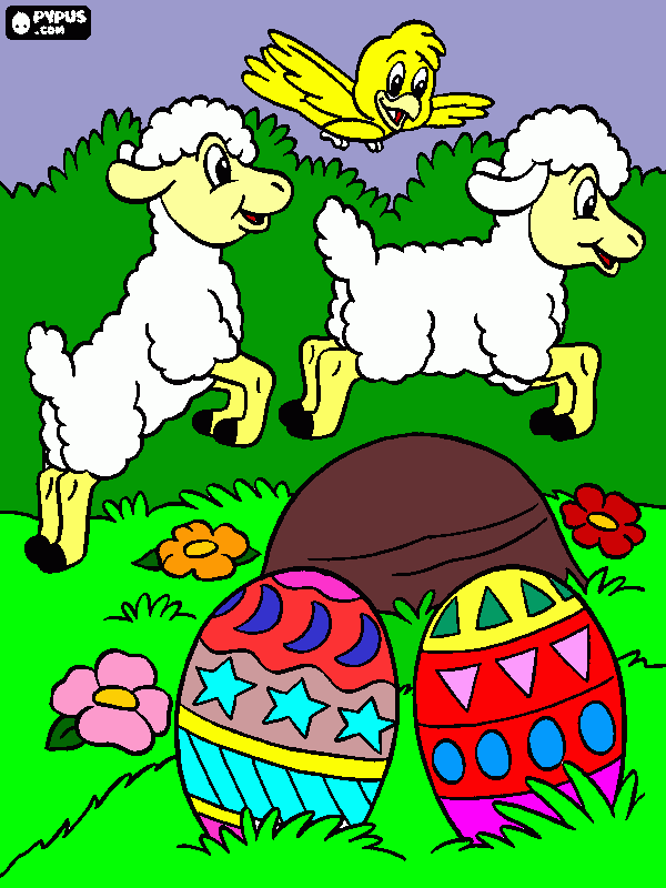 desenho cordeiro para colorir e imprimir