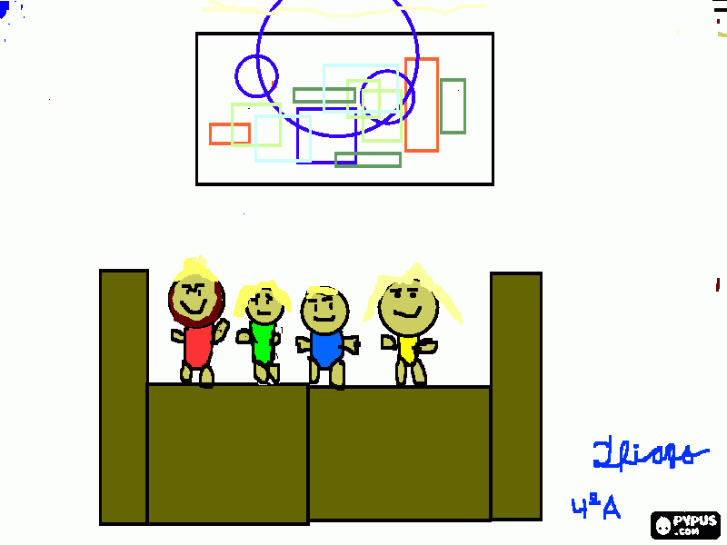 Desenho da Familia para colorir e imprimir