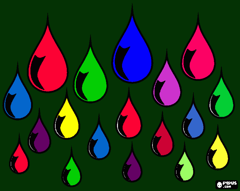 desenho da gota de agua para colorir e imprimir