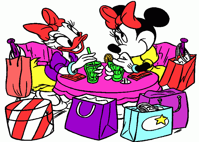 Desenho da Margarida e Minnie para colorir e imprimir