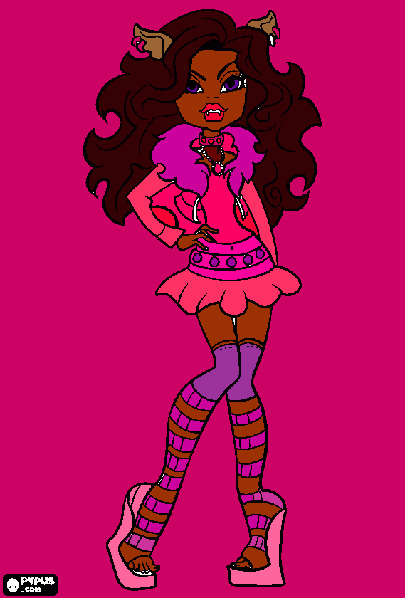 desenho da montre high para colorir e imprimir