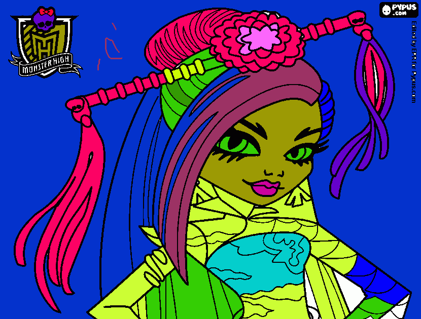 Desenho da mosterHigh para colorir e imprimir