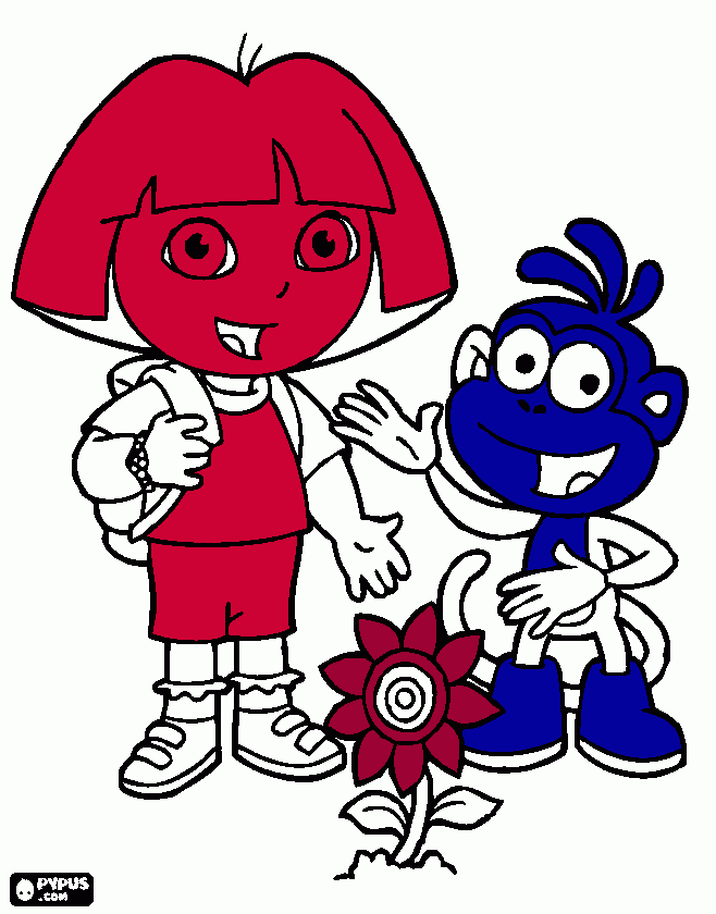 Desenho da NIck para colorir e imprimir