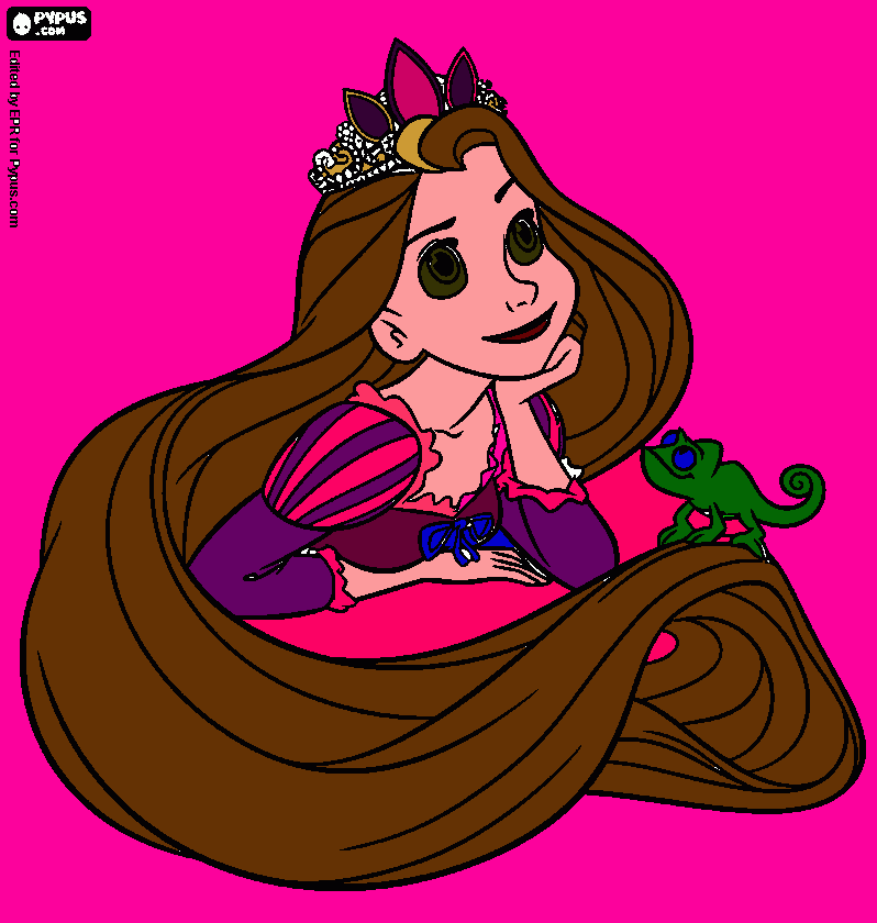 desenho da papunzel sofia para colorir e imprimir