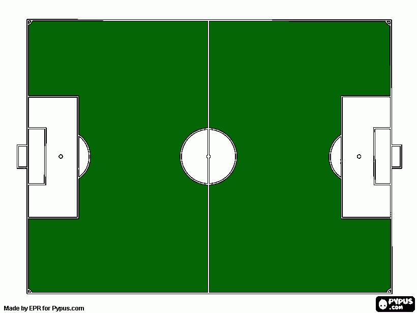 desenho de campo de furebol campo de jogo do furebol  para colorir e imprimir