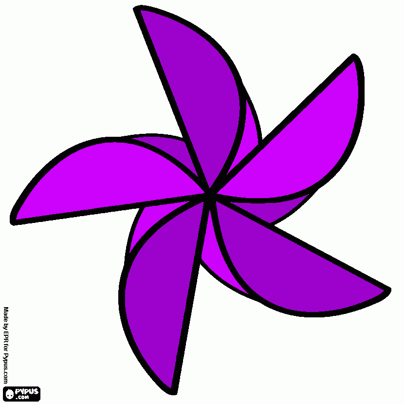 desenho de catavento para colorir e imprimir