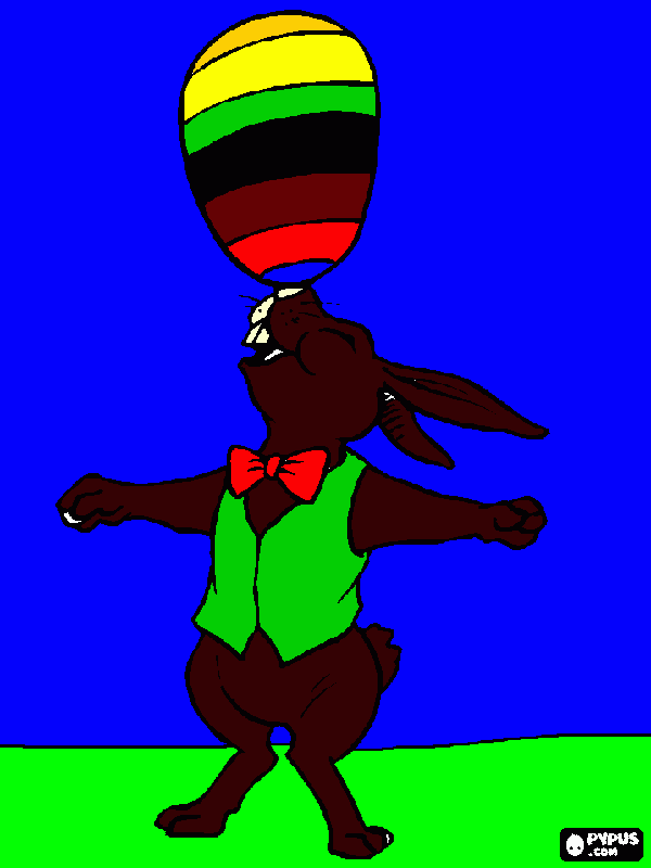 desenho de coelho da pascoa para colorir e imprimir