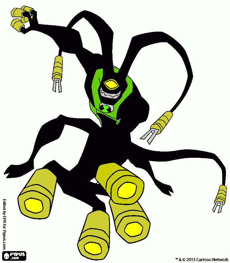desenho de feedback, ben 10 omniverse para colorir e imprimir