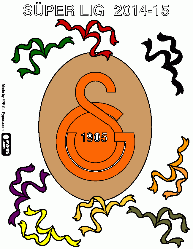 desenho de galatasaray sk  para colorir e imprimir