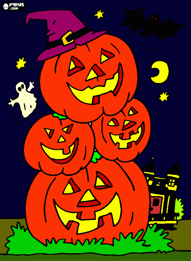 desenho de halloween para colorir e imprimir