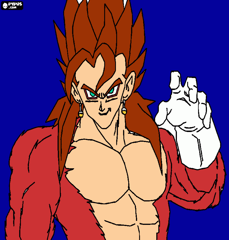 desenho-de-lendário-guerreiro-dragon ball-z para colorir e imprimir