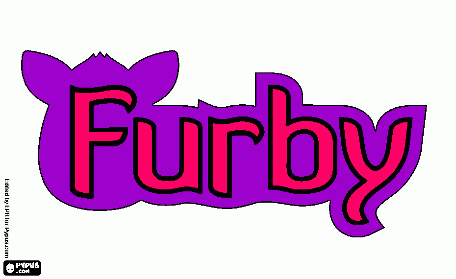 desenho de Logo de Furby  para colorir e imprimir