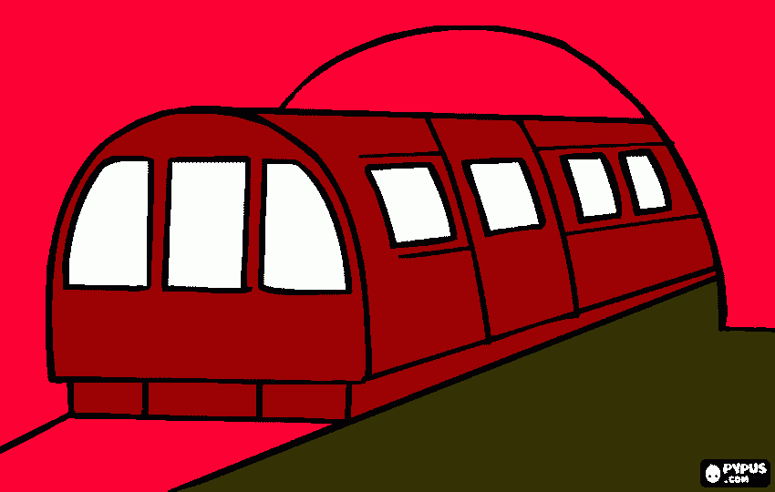 desenho de metropolitano -metrõ para colorir e imprimir