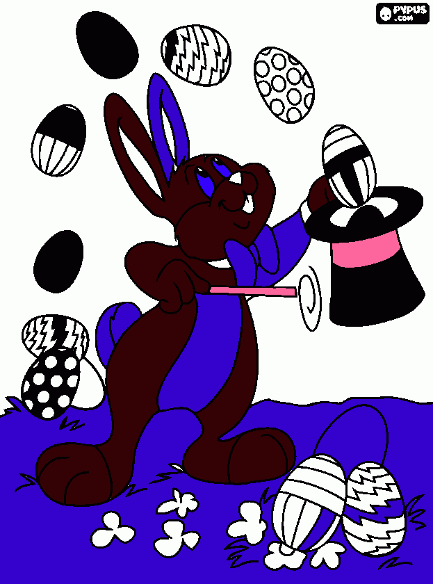 DESENHO DE PASCOA DA AGATA para colorir e imprimir