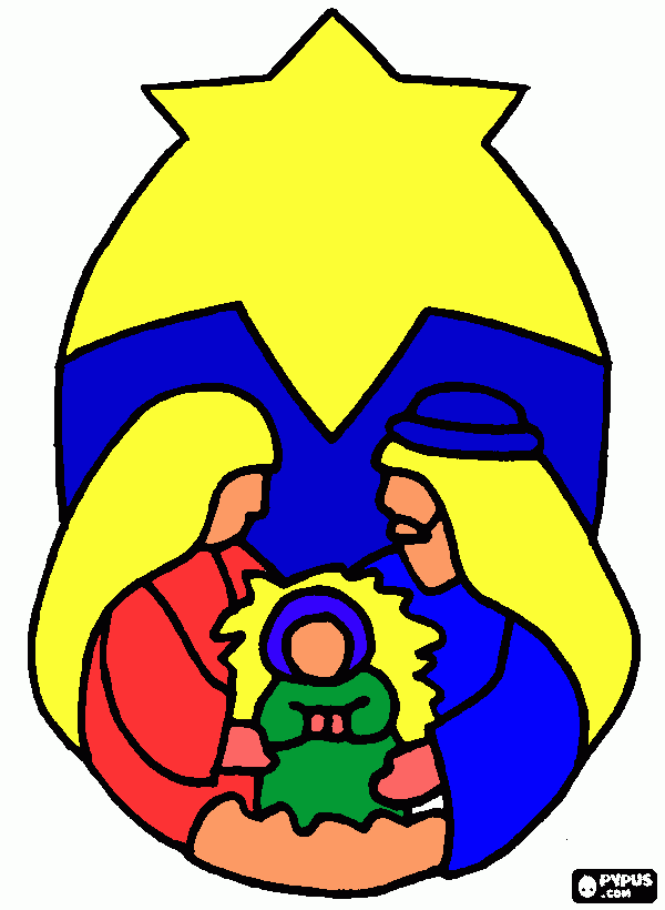 desenho de representacao do menino jesus para colorir e imprimir