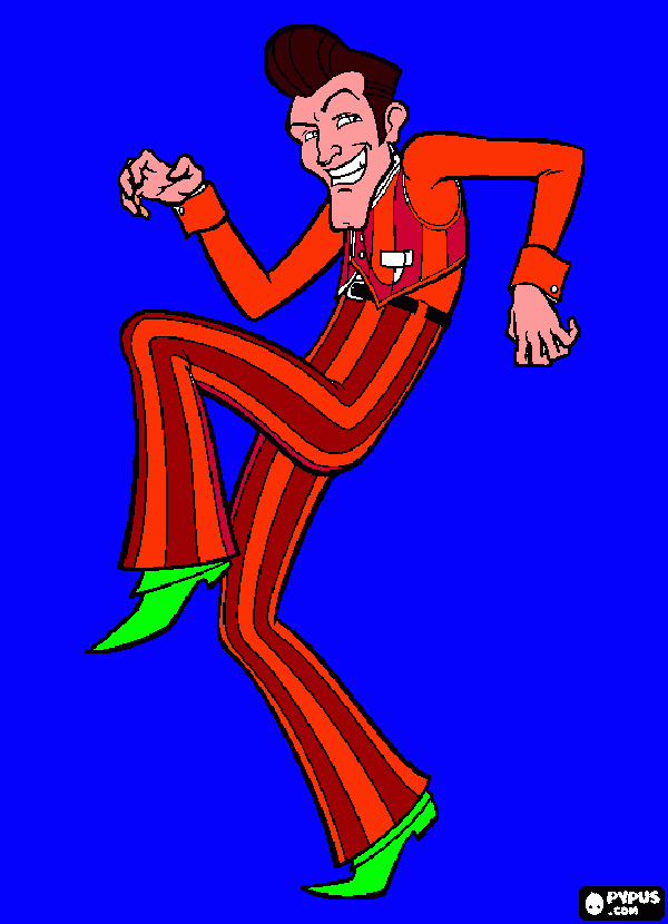 desenho de robbie rotten o avião de lazy town para colorir e imprimir