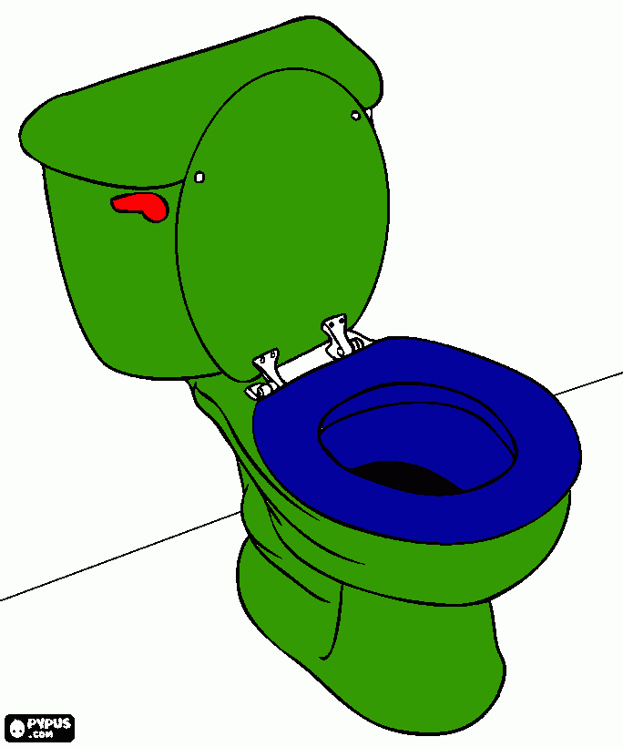 desenho de vaso sanitario do porco pinto da gosta e do bruno de carvalho  para colorir e imprimir