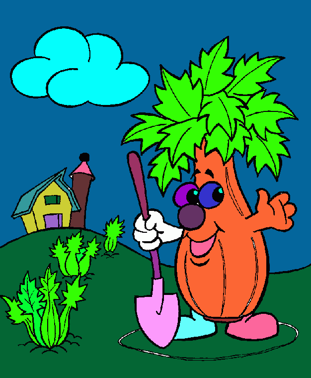 desenho de vegetal para colorir e imprimir