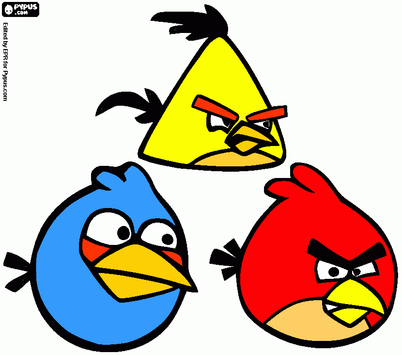 desenho do angry birds para colorir e imprimir